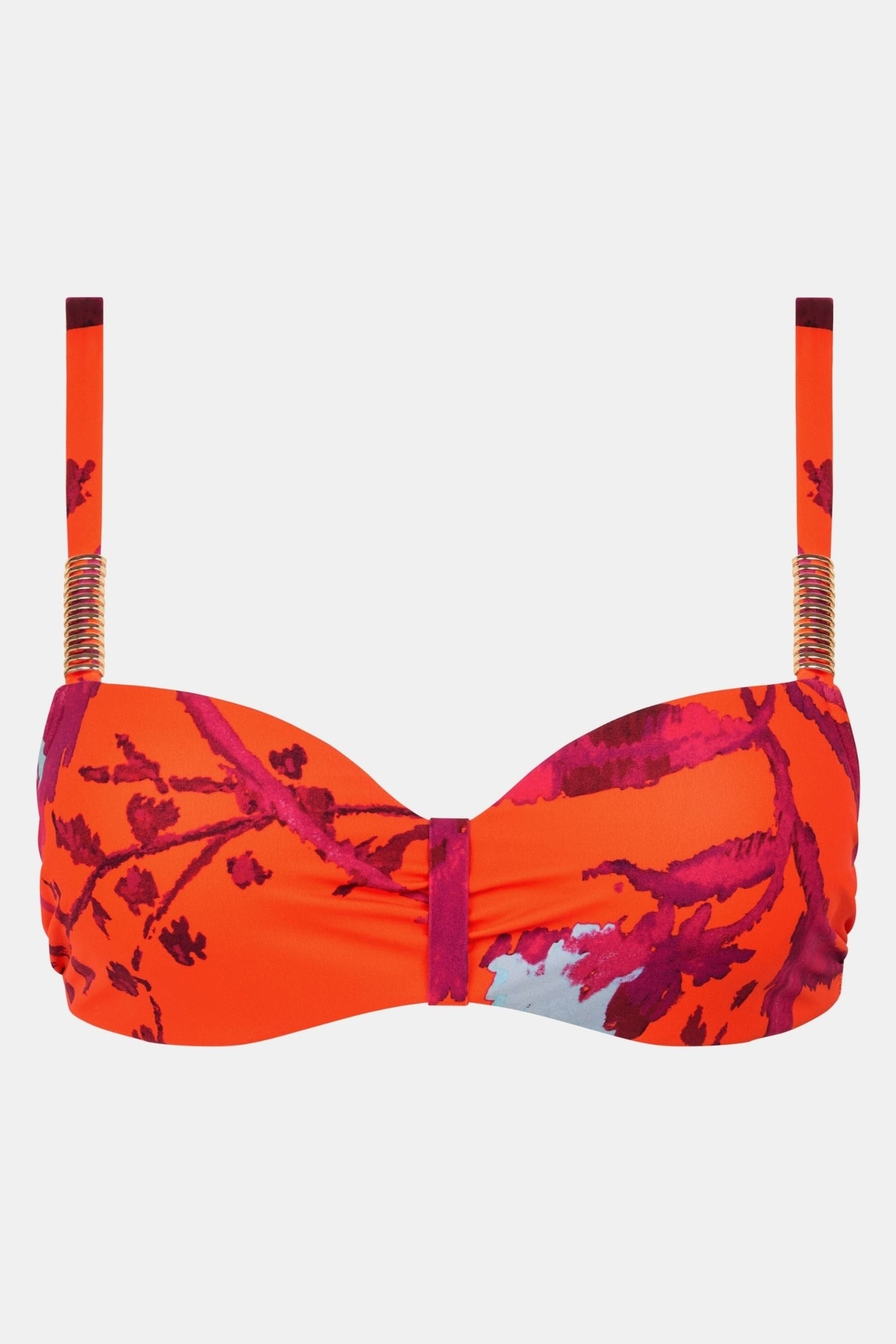 SW BRA TSHIRT HALF CUP MEMORY PAINTED FLOWERS 8