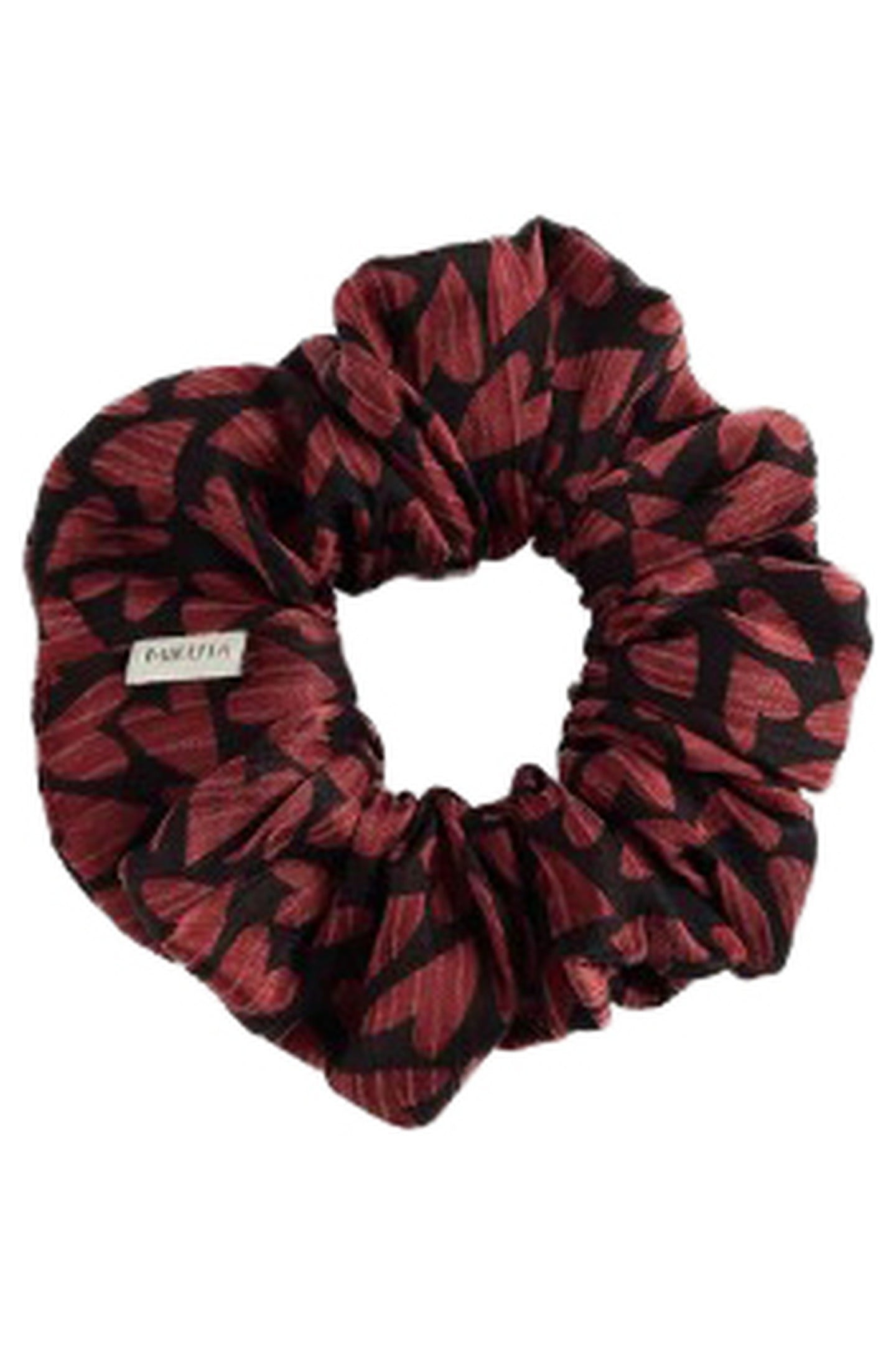 THE RED HEARTS CRINKLE SCRUNCHIE RED 1