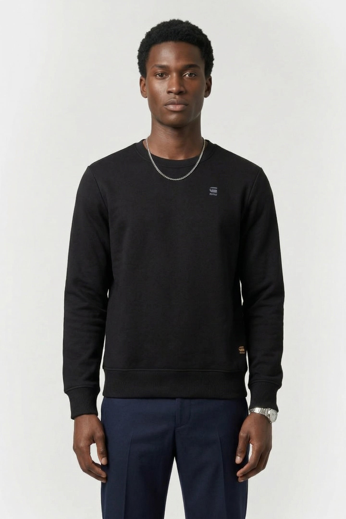CORE CREW SWEAT L/S DK BLACK 1