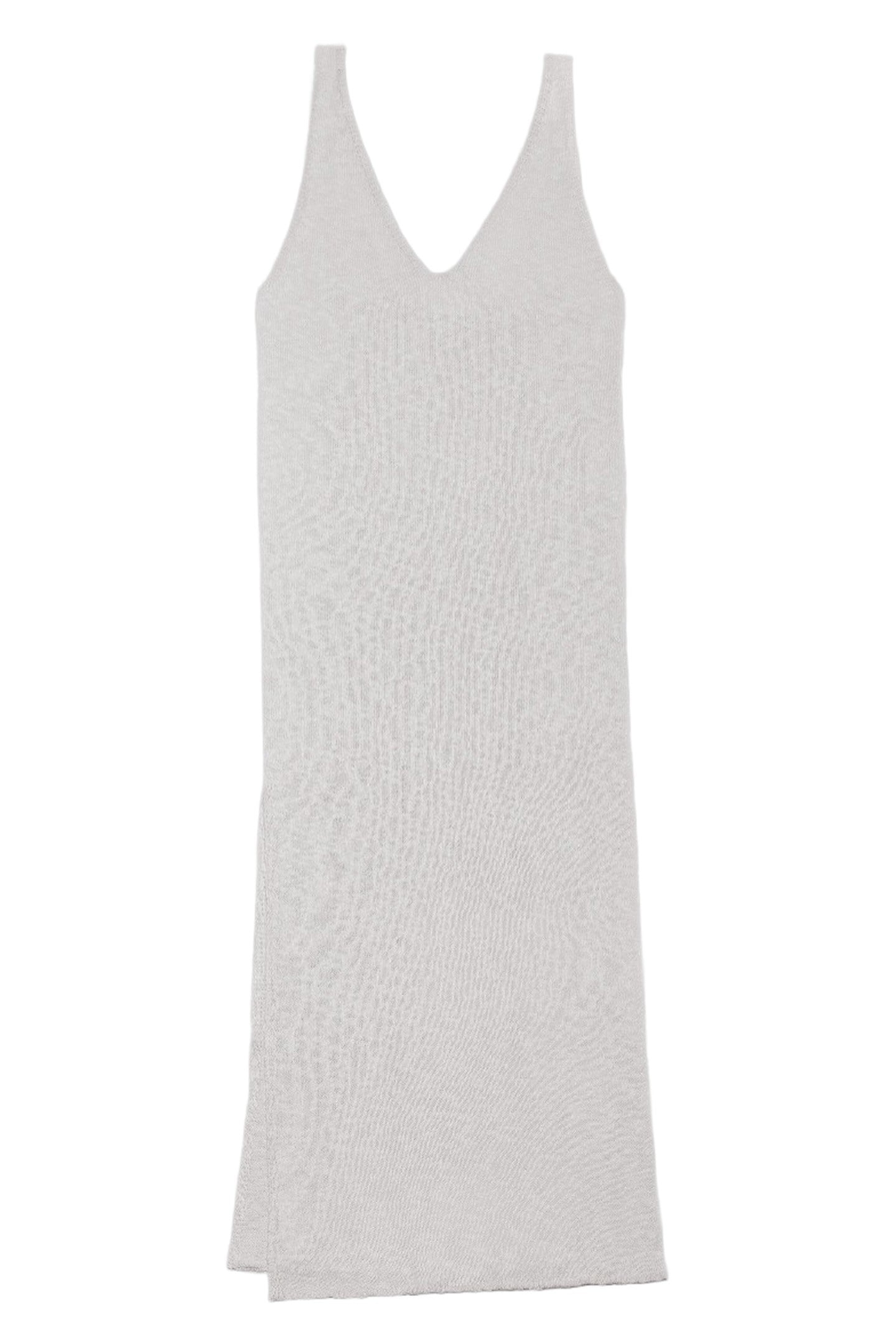 THE LIGHT THIN LONG KNIT DRESS WHITE 3