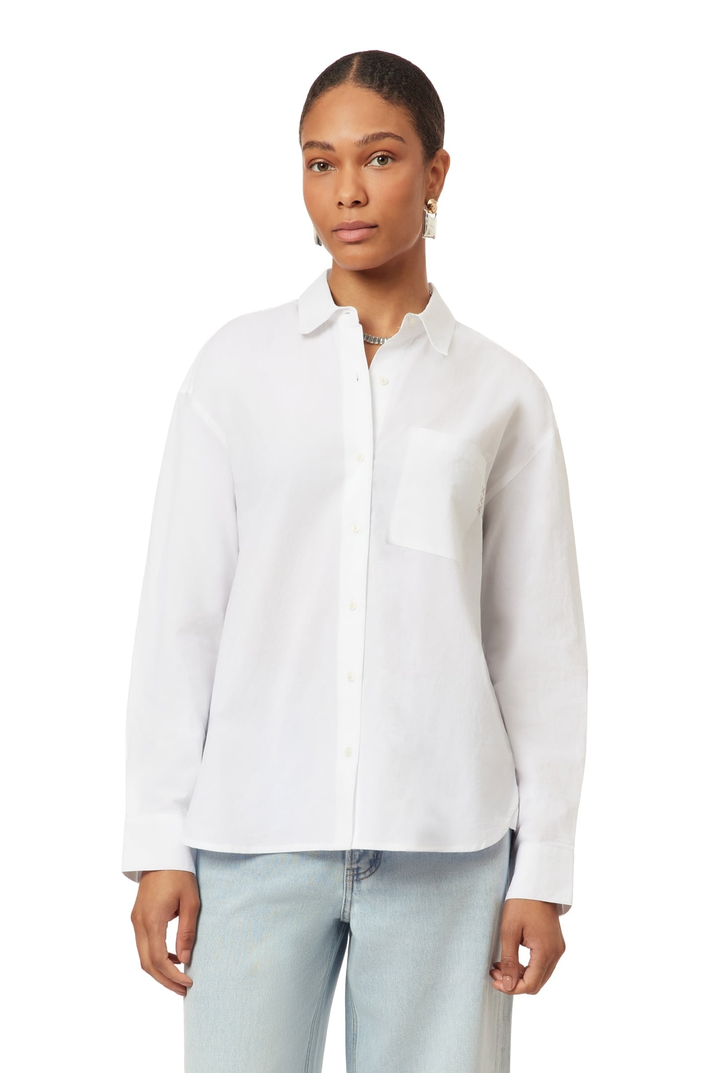 OVERSIZED SHIRT BRILLIANT WHITE 1
