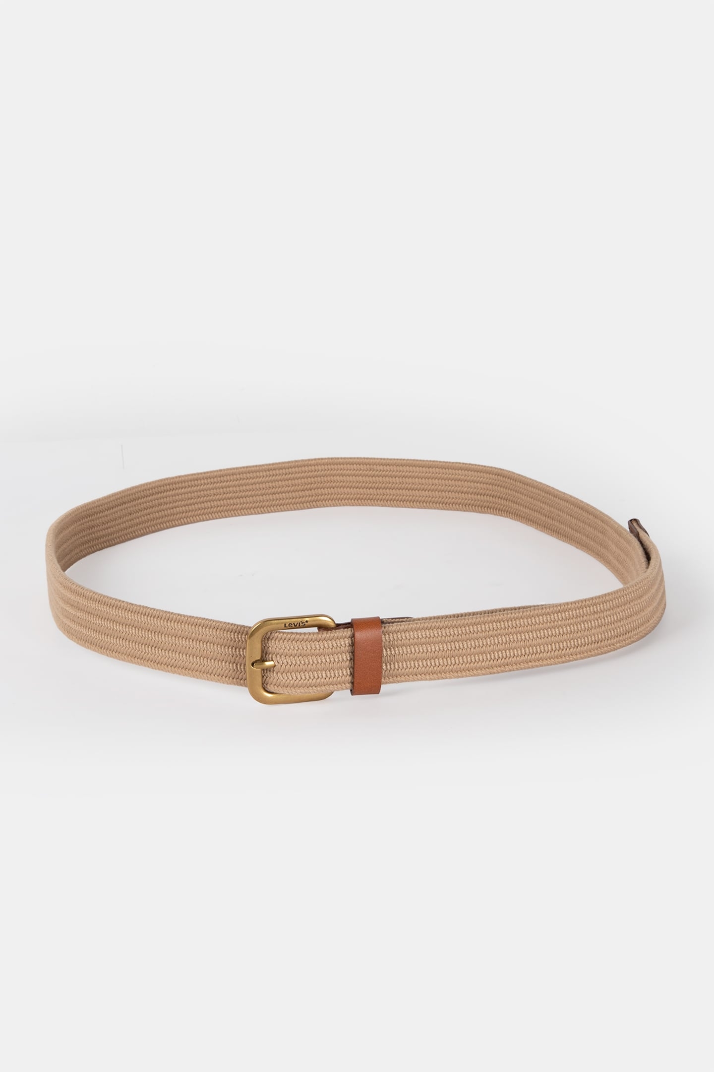 STRETCH WOVEN BELT KHAKI 1