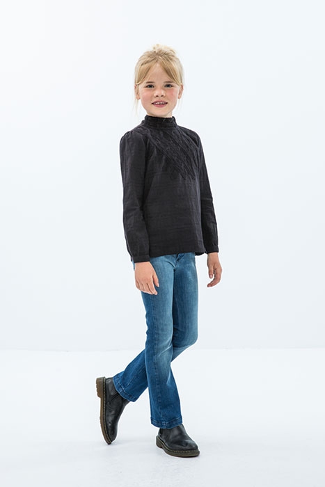 GIRLS GABY BLOUSE OFF BLACK 2
