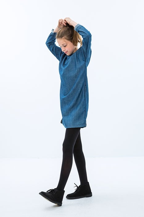 GIRLS BOBBI DENIM DRESS DENIM 2