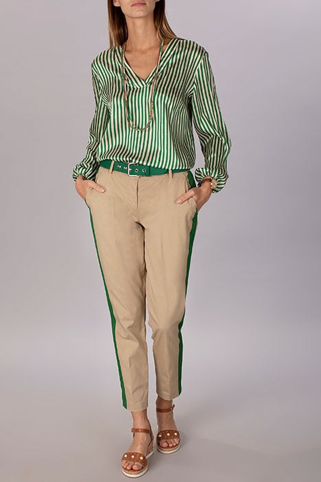 CLASSIC COTTON PANTS BROWN 5