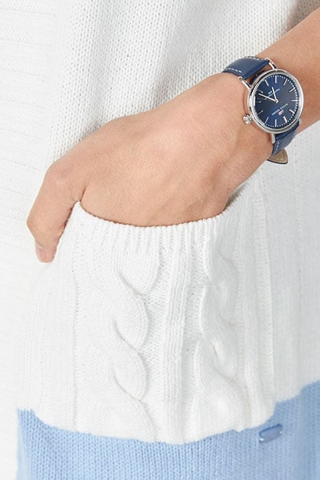 OPEN ELBOW SLEEVE CARDIGAN BLUE 5