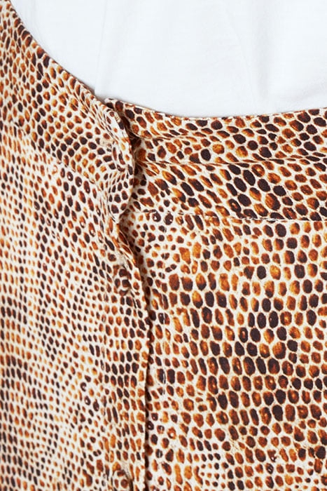 FULL BUTTONED SKIRT BROWN 5