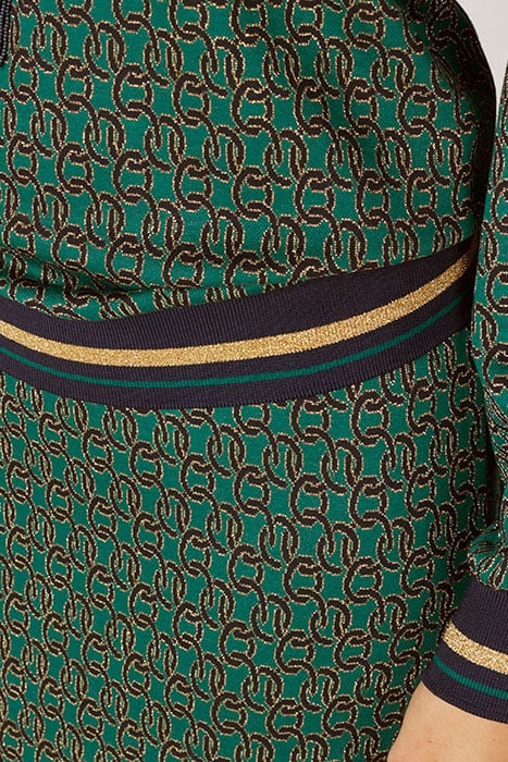 SKIRT LUREX JACQUARD GREEN 5