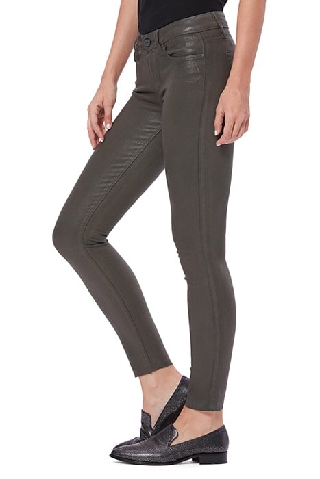 VERDUGO ANKLE RAW HEM CHIVE LUXE COATING 3