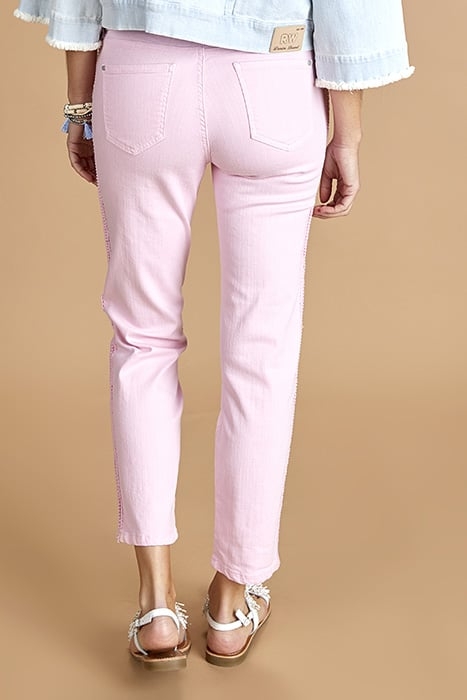 STRAIGHT COTTON PANTS PINK 3