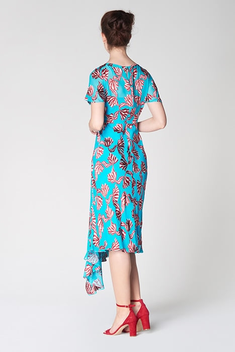 PORTER MIDI DRESS TEAL 2