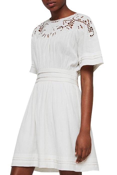 LISE DRESS CHALK WHITE 2