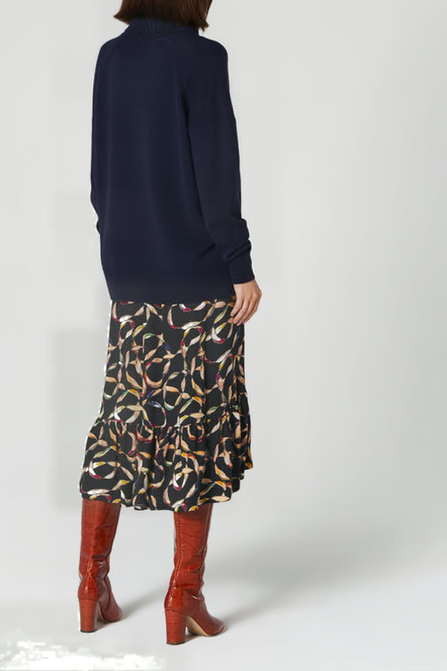 FLORENTIN MIDI SKIRT BLACK 3