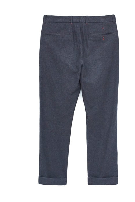 CHUKAR HERRINGBONE TROUSERS DARK NAVY 2