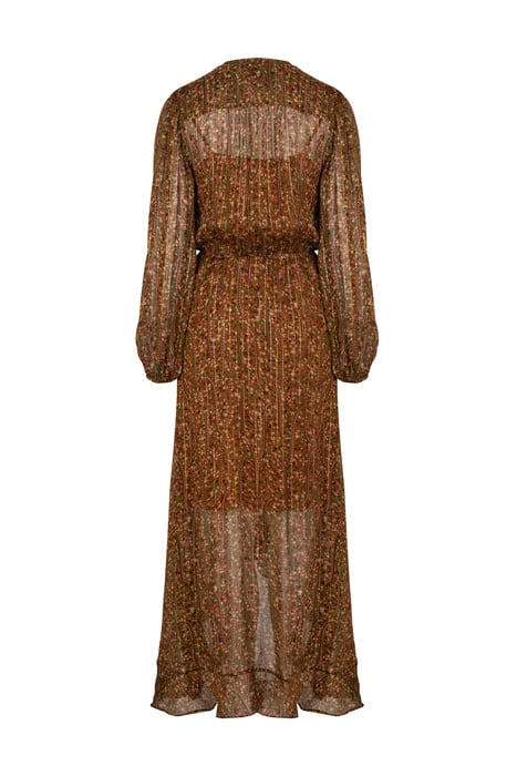 FLIRTY PRINT LONG DRESS MULTICOLOUR 4