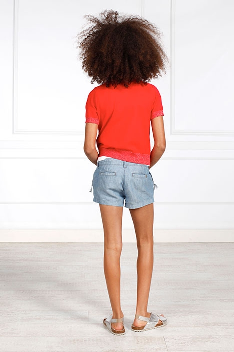 COMF ROUND NECK CARD SS RED 2