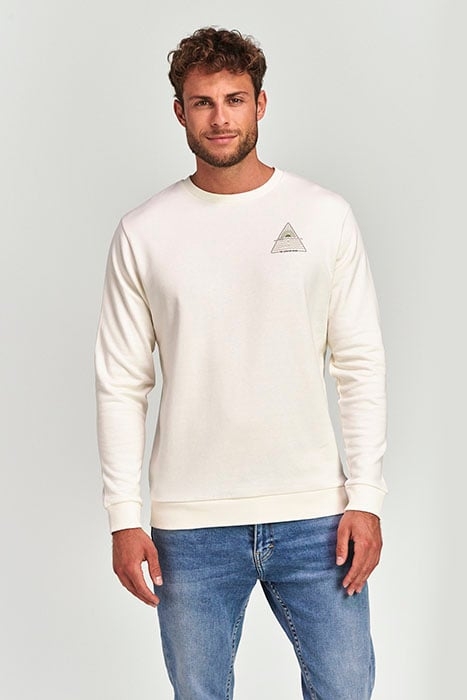 MEN SWEATER TRIANGLE CREME WHITE 2