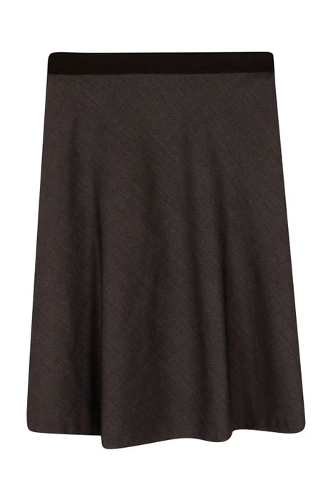 BIAS CUT SKIRT GREY MELANGE 1