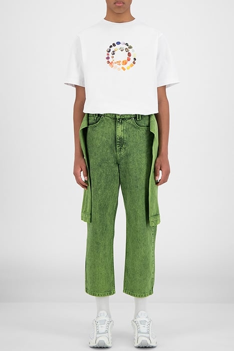 GREEN DENIM HOSNI PANTS 1