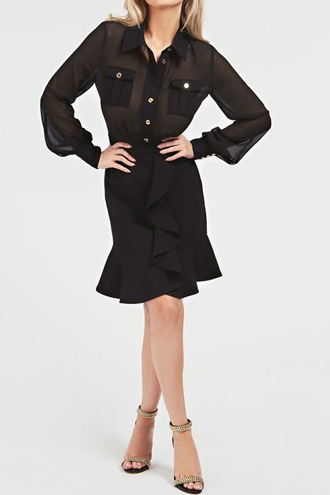 CAROL SHORT DRESS JET BLACK A996 JET BLACK A996 1