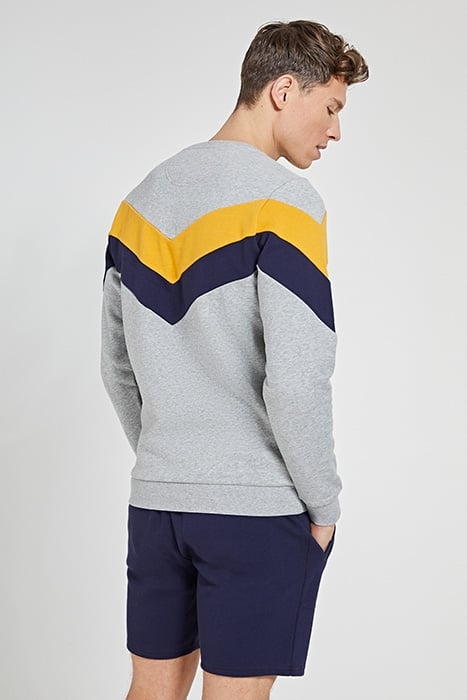 SWEATER COLOR BLOCK CITY LIGHTS YELLOW 3
