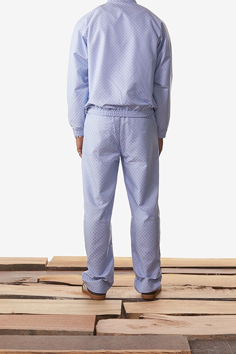 LIGHT BLUE BROWN KASAH SCARF VEST 2