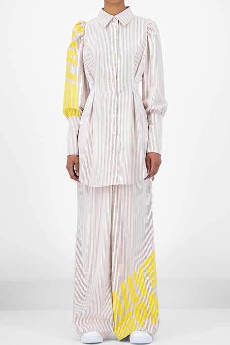 BEIGE STRIPED JOSEBE SHIRT 1