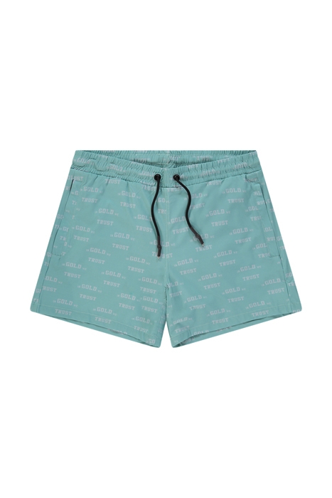 CHAIN EMBROIDERY SWIMSHORTS OIL BLUE 1