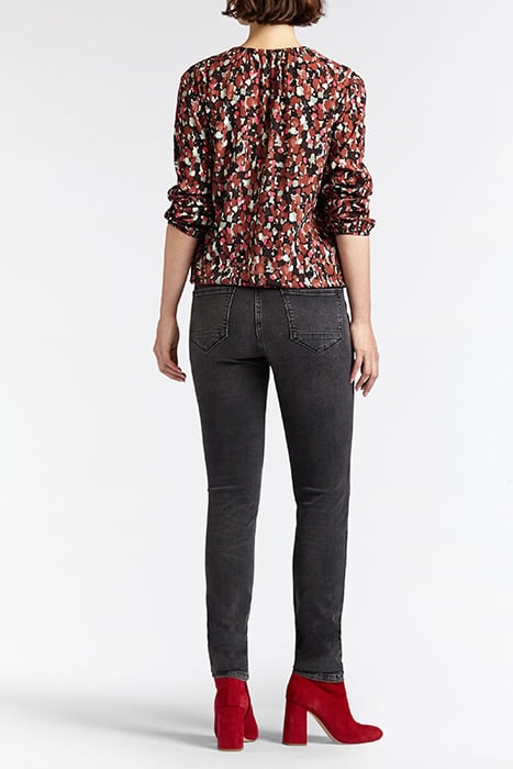 BLOUSE OTHER ON INDIAN SUMMER ON FULL CREPE COGNAC 3