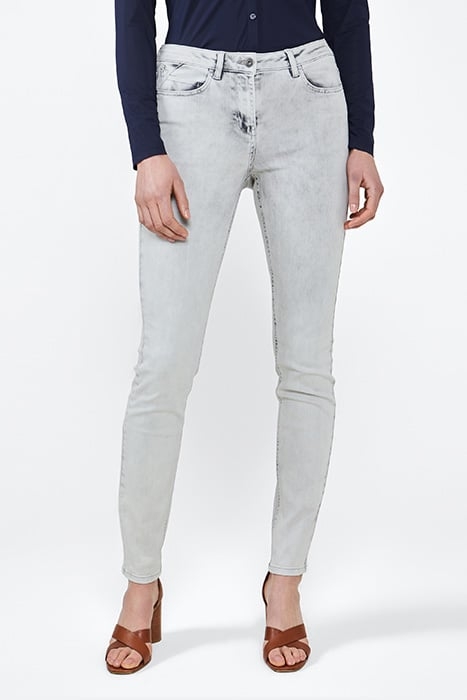TROUSERS WOVEN LONG BLEACHED DENIM GREY 1