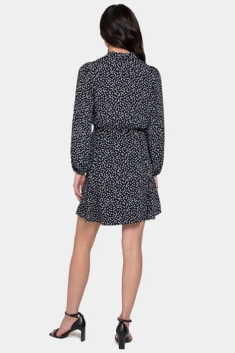 LIZZIE PUSSYBOW SKATER DRESS CLUSTERED BLACK SPOT CLUSTERED 3