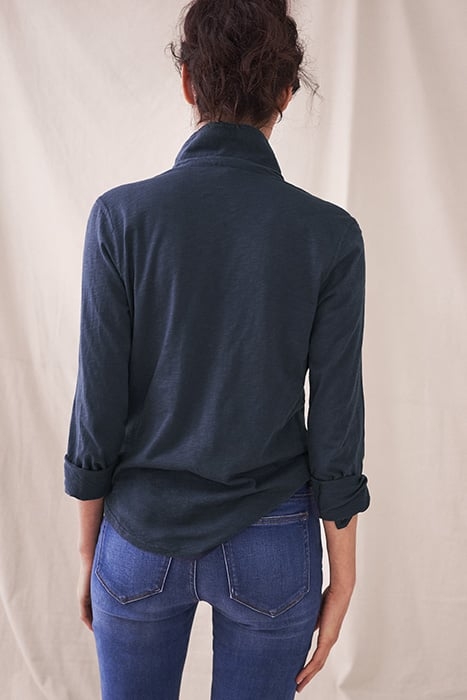 ANNIE PRINTED JERSEY SHIRT FRENCH NAVY 3