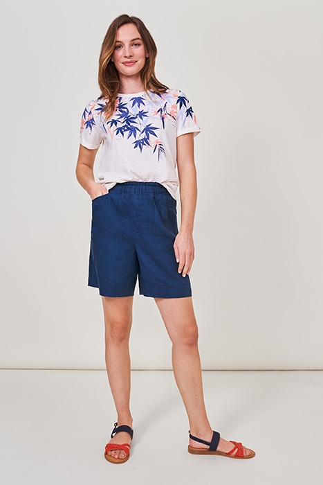 LILY LINEN SHORTS DK BLUE 3