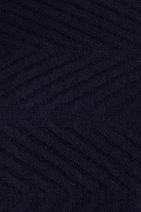 FERN KNITTED PONCHO DARK NAVY 3
