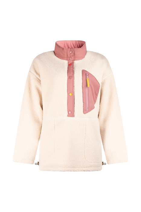 AYLA BORG POPOVER JACKET IVORY MULTI 1