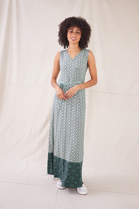 AVERY ECO VERO WRAP MAXI DRE TEAL 2