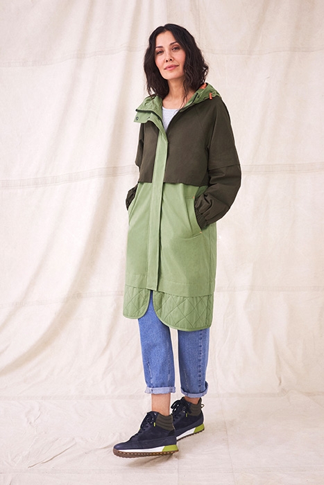 CELIA PARKA GREEN MULTI 2