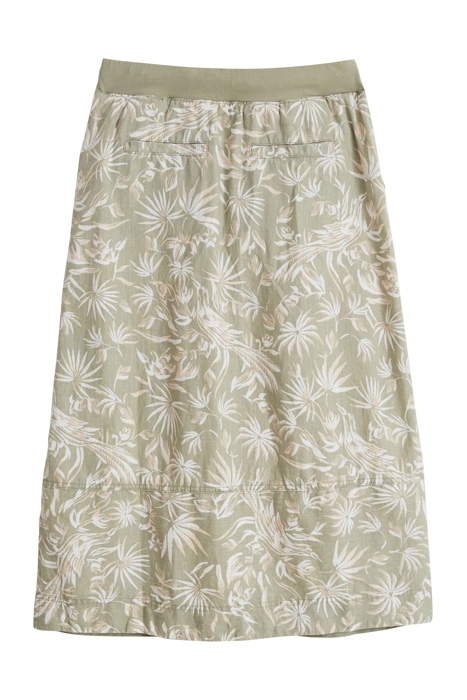 EFFIE LINEN SKIRT GREEN MLT 6