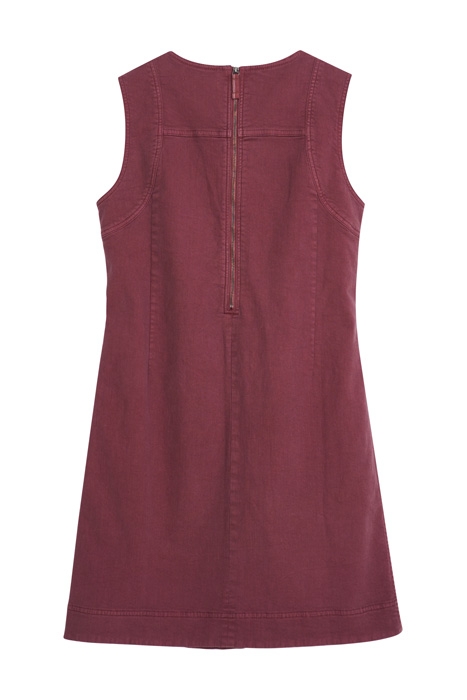 JANEY COTTON PINAFORE MID PLUM 6