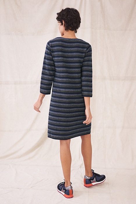 SASHA STRIPE SHIFT DRE BLUE 3