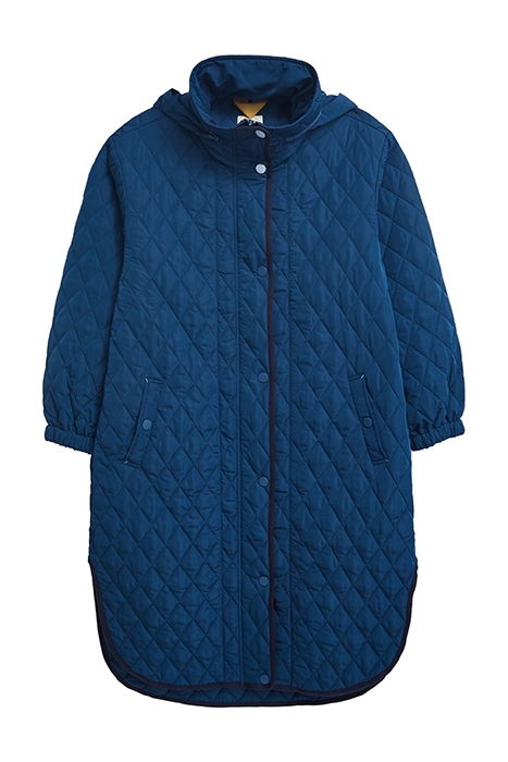 MAXINE QUILTED COAT MID BLUE 1