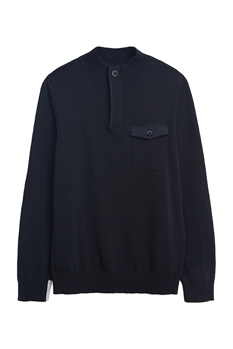 BRIAR FUNNEL NECK DARK NAVY 1