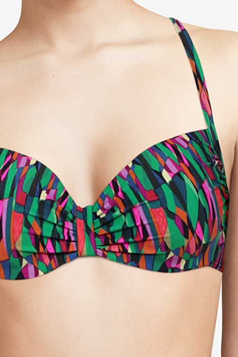 SW BRA TSHIRT BABETTE GEOMETRIC GREEN LEAF 4