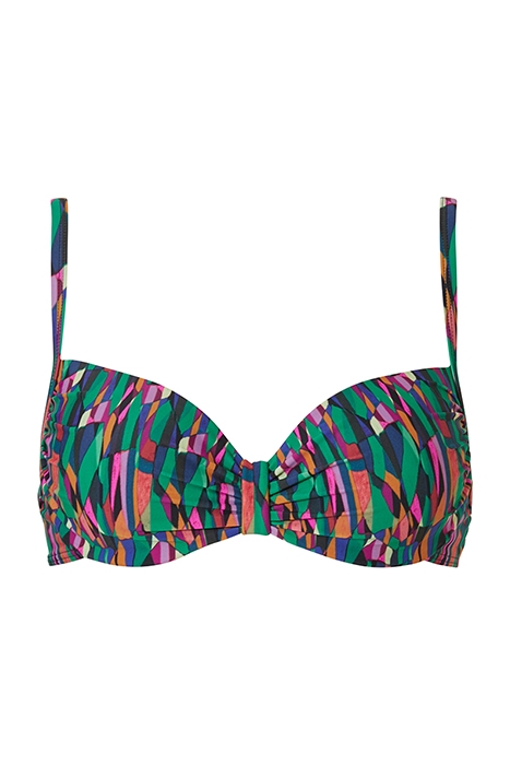 SW BRA TSHIRT BABETTE GEOMETRIC GREEN LEAF 1