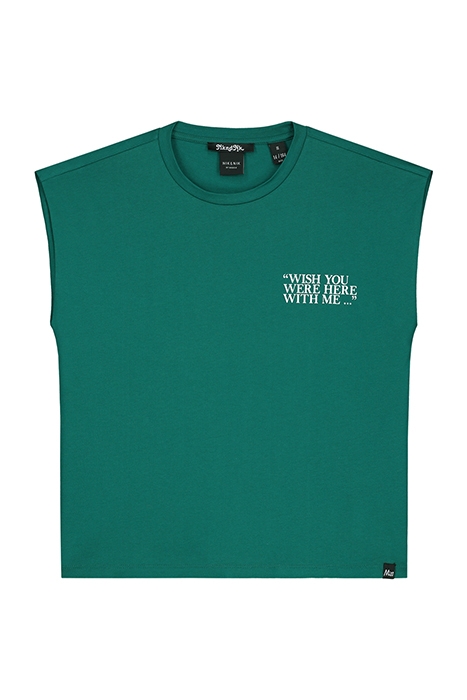 WISH YOU T-SHIRT PINE GREEN 1