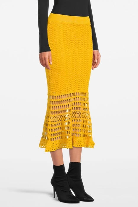 ATTESTARE GONNA COTONE CROCHET YELLOW - BAMBI 3