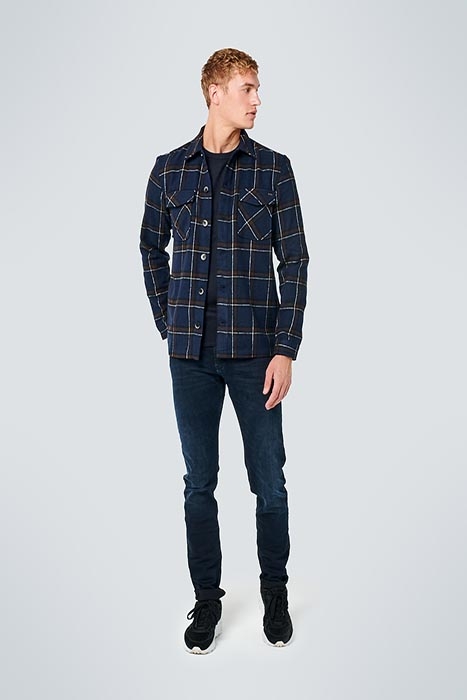 OVERSHIRT BUTTON CLOSURE CHECK WITH WOOL NIGHT 4