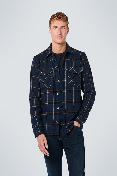 OVERSHIRT BUTTON CLOSURE CHECK WITH WOOL NIGHT 2