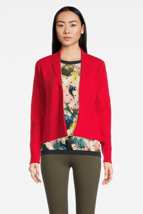 CARDIGAN LONG SLEEVES 81001426 TRUE RED 1