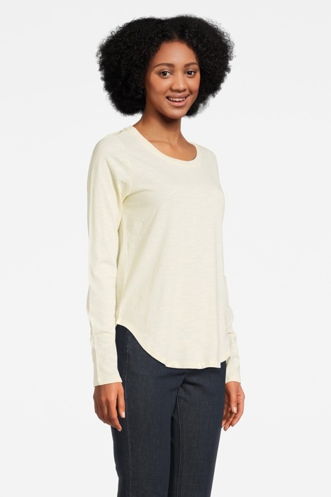 T-SHIRT JERSEY LONG SLEEVES 81101358 ALMOND WHITE 3